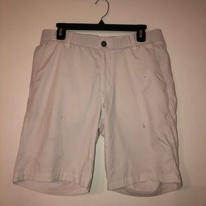 Under Armour White Golf Shorts